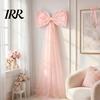 White Bow Decoration 16Pcs/Set Large Kit Giant Pink with Mini Bows DIY Festive Home Decor Satin Tulle Wedding Bridal Baby Shower Birthday