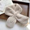 Autumn and winter scarf women's autumn and winter plush pearl diamond versatile imitation Rex rabbit hair sweet and cute scarf