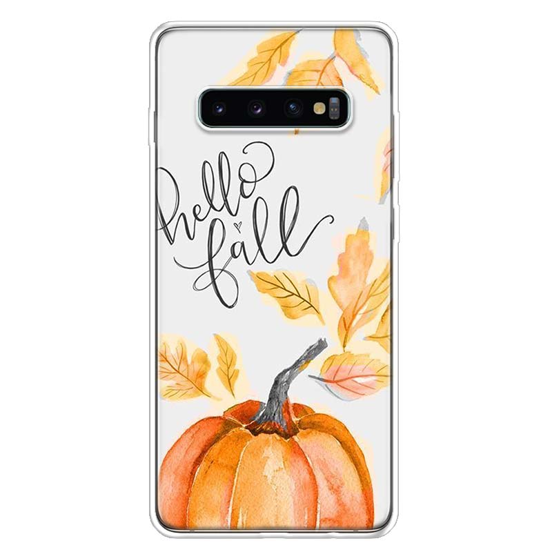 Pumpkin Happy Fall Autumn Cover Phone Case For Samsung Galaxy A51 A71 A50 A70 A40 A30 A20E A10 A41 A31 A21S A11 A01 A6 A8 + A7 A