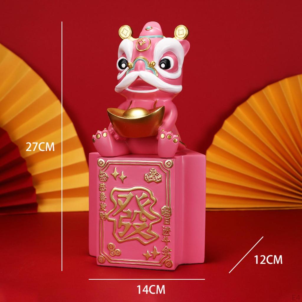 Chinese Money Box Figure Feng Shui Statue for Desktop Office Decoration
