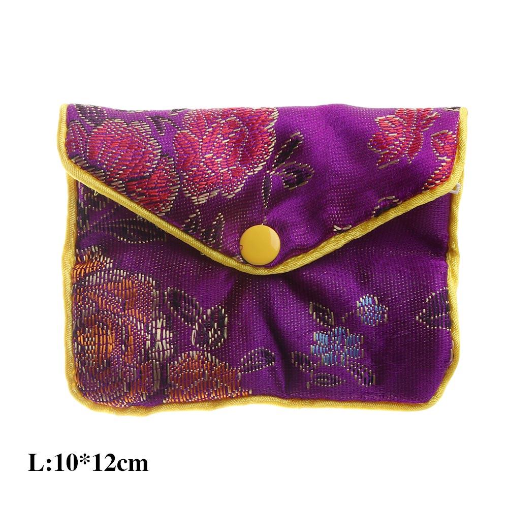 Purse Beads Container Snap Coin Purse Buckle Chinese Brocade Zipper Jewelery Bag Jewelery Storage Wallet Handbags