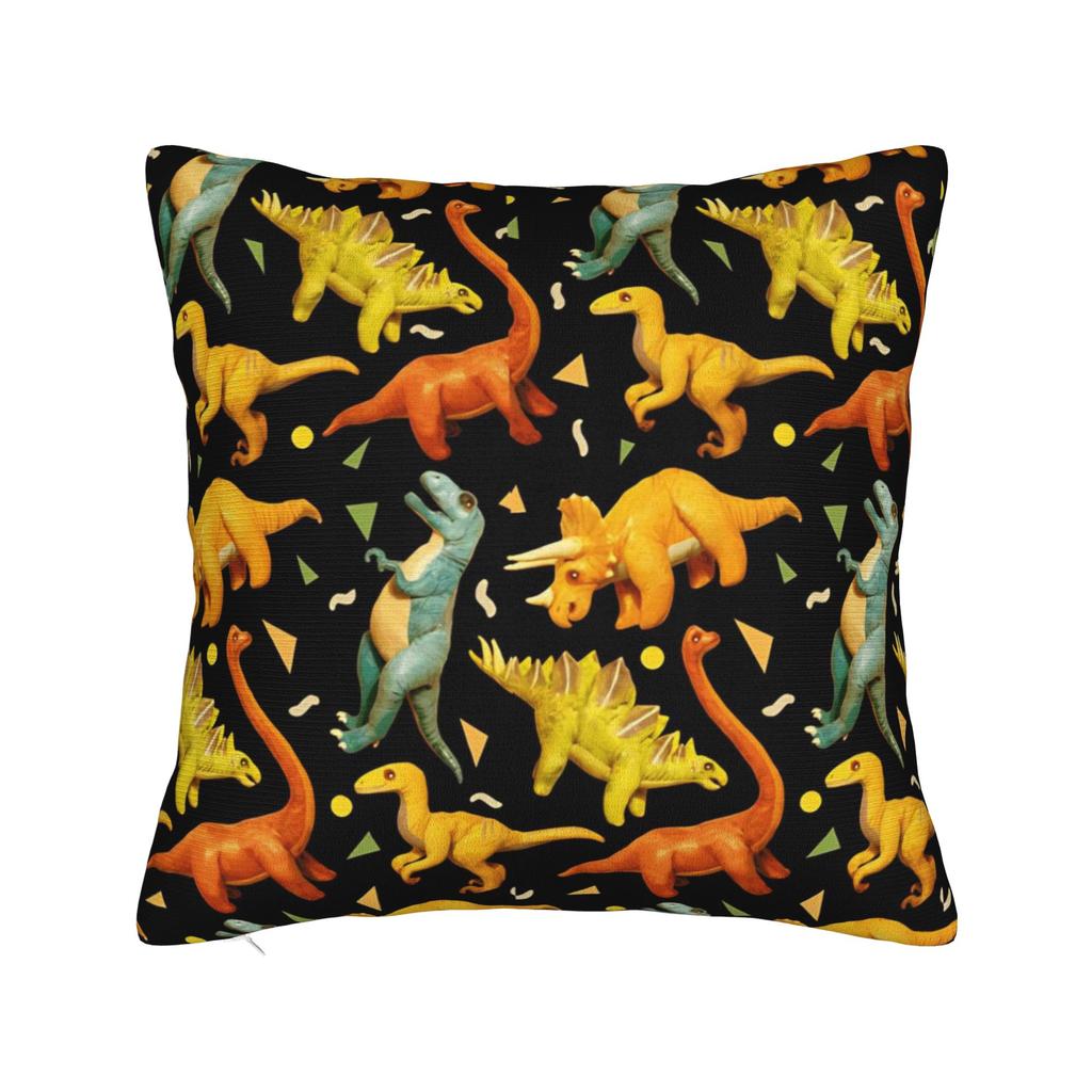 Pillow Cover Fun Dinosaur Pattern Novelty Pillow Case For Sofa Couch Bed Living Room Pillowcases