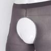 Men's Lace Trimming Pantyhose Open Crotch Long Pants Tights Leggings