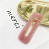 Big Hair Accessories Women Head Pins Fashion Jewelry Water Drop Rectangle Acrylic Hair Clip Barrettes Headwear for Girls