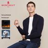 MONTAGUT Men's Winter Plush-Lined Knit Cardigan Sweater