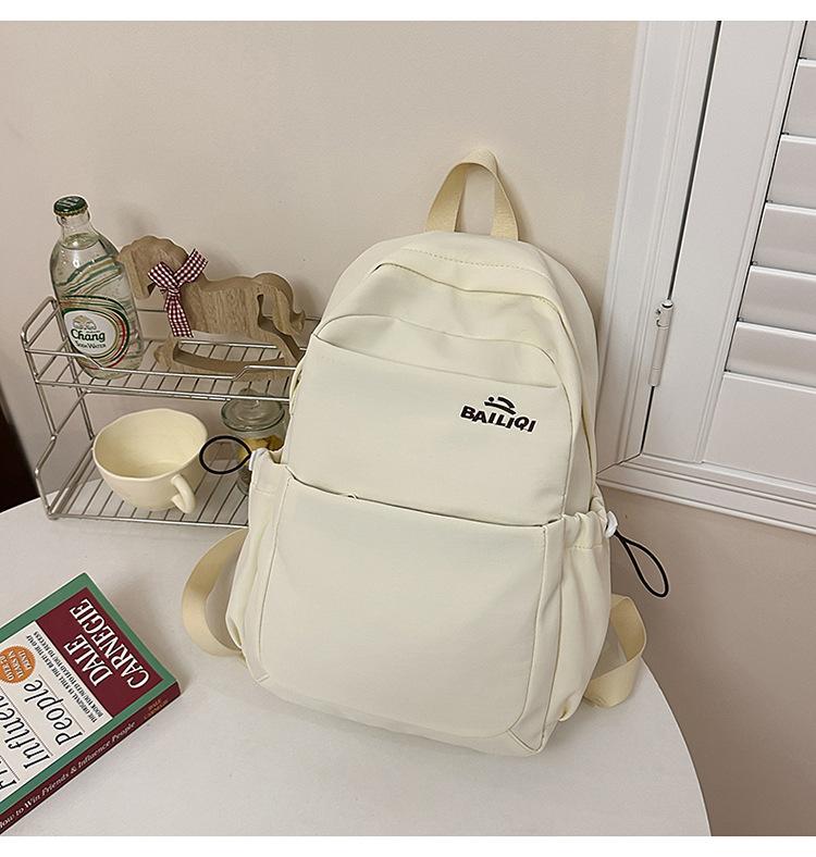 

Школьный рюкзак корейская версия ins Кампус простой рюкзак для средней школы однотонный школьный рюкзак Высокая ценность рюкзак Большая вместимость универсальный легкий