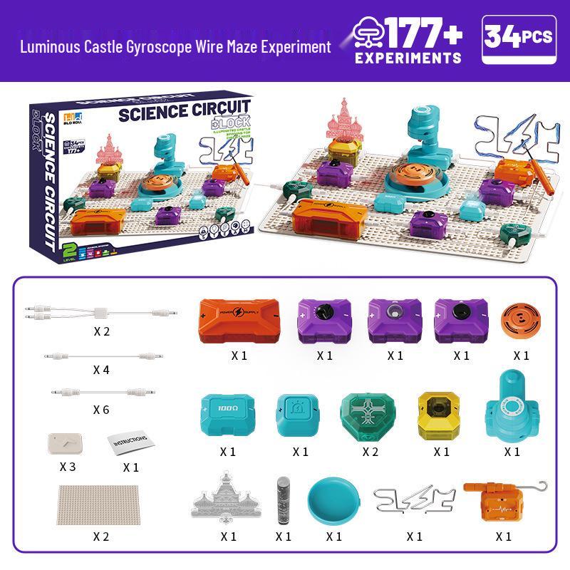 Children's DIY Circuit Science Experiment Set - Physics Learning Toy