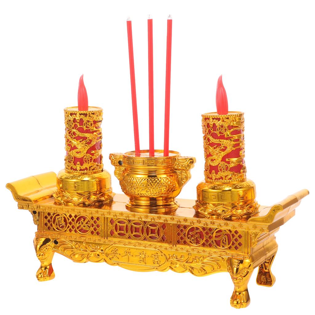 LED Retro Chinesische Lampe Buddhistisches Licht Chinesischer Stil Buddha Zubehör für Zuhause Büro Meditation Anbetung