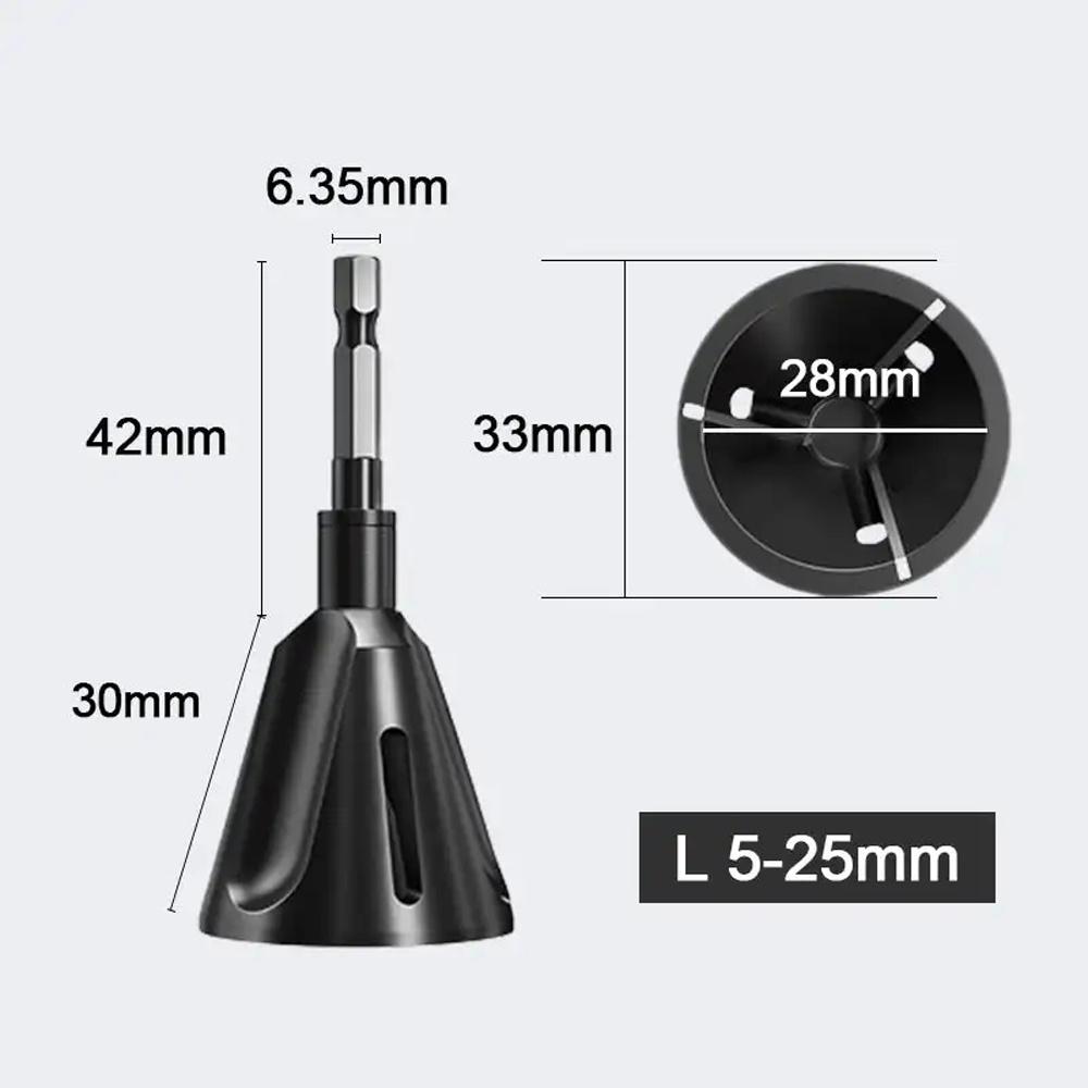 1pc Deburring External Chamfering Machine Outer Circle Chamfering Thread Fillet Trimming Screw and Bolt Trimming Drilling Tool