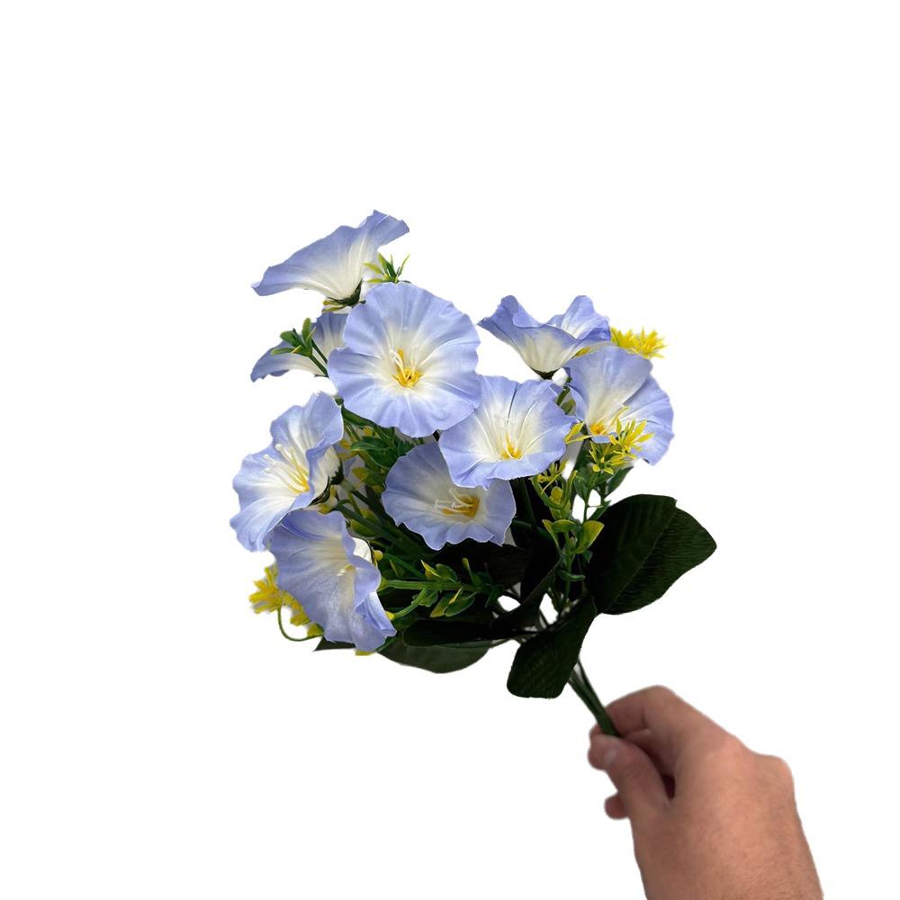 

Ручная работа Поделки Искусственные цветы Праздничные party supplies Цветок-труба Искусственный вьюнок DIY Цветочные искусственные цветы синий