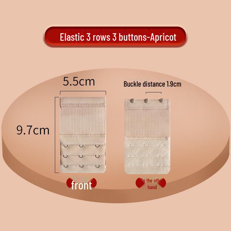 Extensie elastică pentru sutien cu cataramă din oțel inoxidabil - 2x3, 3x3, 4x4 rânduri