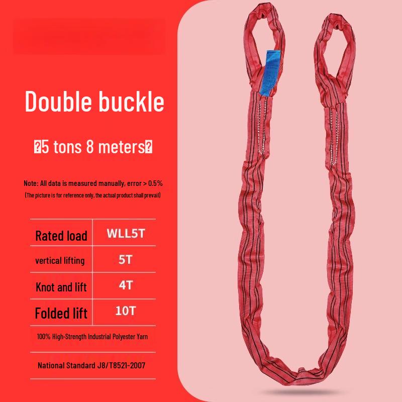 Industrial Flexible Double-Loop Lifting Strap
