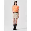 8SECONDS Off-Shoulder Ribbed Knit Orange