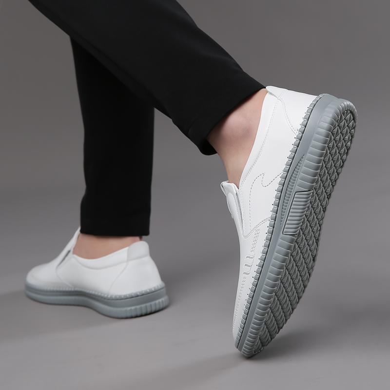 New Arrival Casual Office Shoes All-Match Loafers Handmade Dress Flats Business Men Slip-on Walking Shoes Mens Leather Shoes