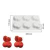 New Cherry Persimmon Pomegranate Strawberry Lemon Durian Fruit Series Cake Silicone Mold Baking Mousse Mould Cake Decoration