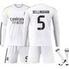 25-26 Real Madrid Home Long-sleeved Football Jersey for Kids and Adults BELLINGHAM #5