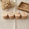 1Pcs Unfinished Wood Keepsake For Baby Teeth Hair & Memories Wooden Tooth Fairy Box Home Decor Birthday Gift