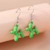 Cute Candy Color Balloon Dog Earrings for Women Girls Cartoon Animal Drop Earrings Jewelry Gifts
