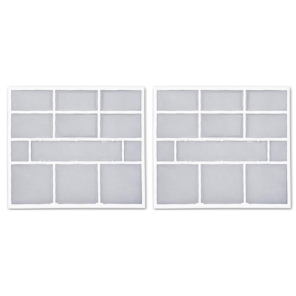 2pcs Plastic Air Conditioning Filter Net Dust Collector For Indoor Hanging Split Unit AC Vent Cover Replacement Home Appliance