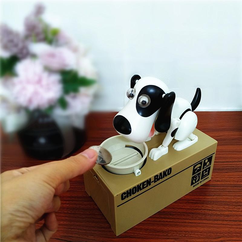 Greedy Dog Piggy Bank: Coin-Saving Toy for Kids - Electric Money-Stealing Puppy