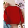 On September 22, 2025, a Festive Sweatshirt for Girls Featuring Creative Christmas Designs, Perfect for Autumn And Winter