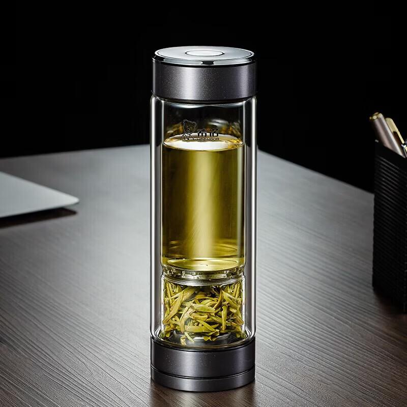 

Heenoor Magnetic Tea Separation Double-Layer Glass Bottle