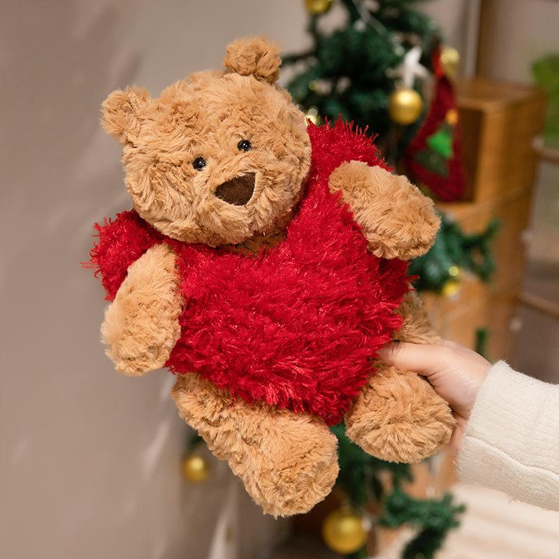 New Love Bear Doll Triangle Cake Barcelona Bear Doll Magnolia Latte Milk Tea Cake Plush Toy