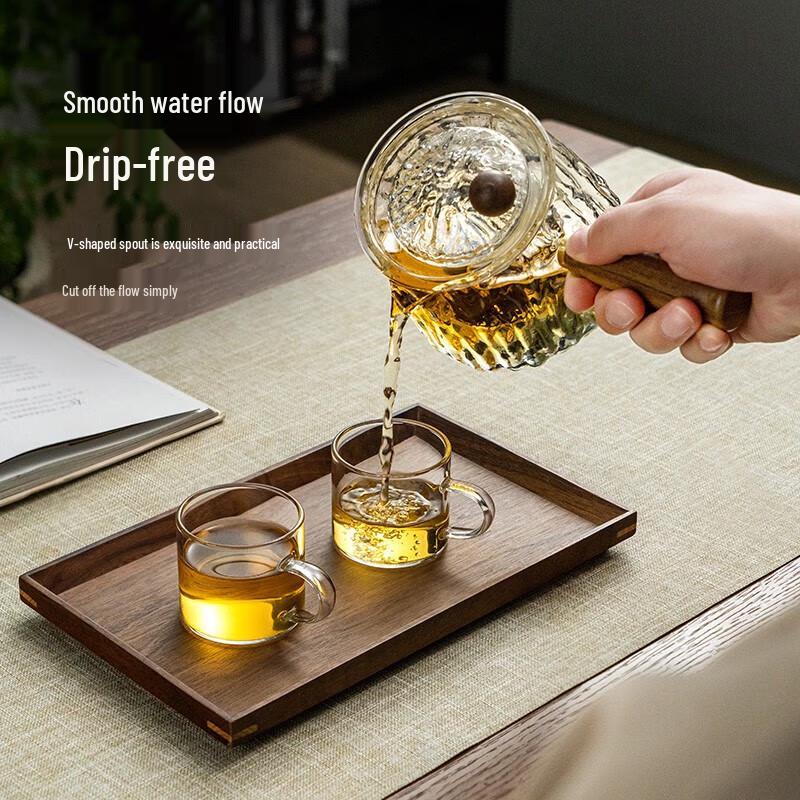 Fulinz Transparent Glass Teapot with Filter