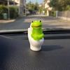 Luxury Funny Toilet Frog Figurine Decorative Sculpture With Humor Gift For Adult Home Display Frog Statue