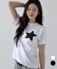 NTBC Dot On Star Graphic Short Sleeve T-Shirt_2 Colors