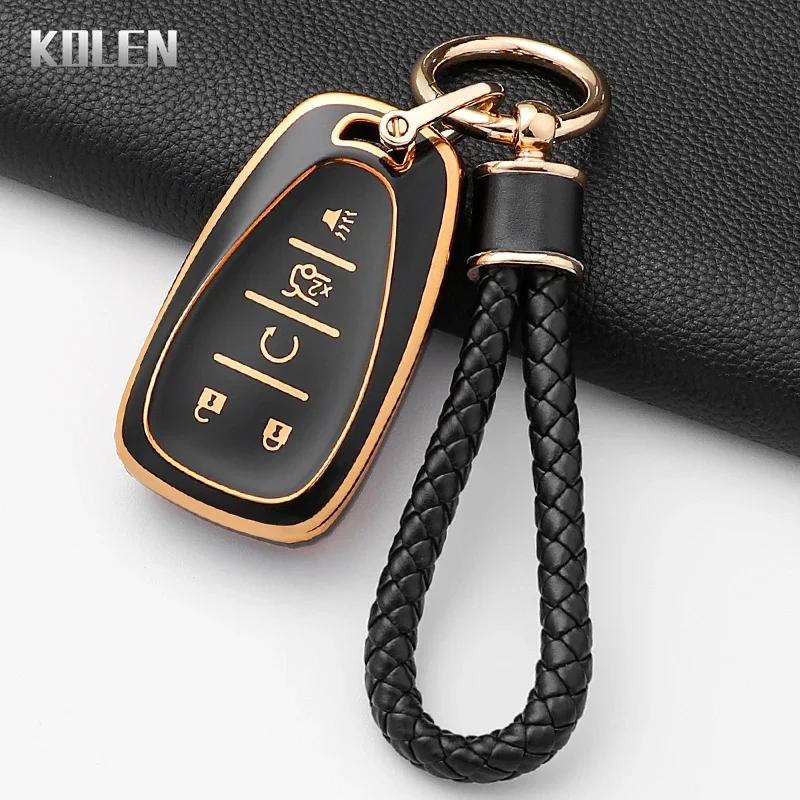 Fashion Tpu Car Key Case Cover For Chevrolet Malibu Blazer Traverse Seeker Onix Equino Volt Bolt Trax Orlando Cruze Spark Sonic