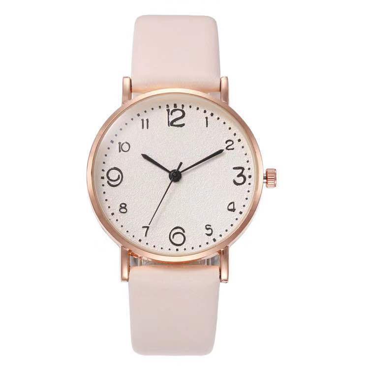 Simple Digital Face Ultra-Thin Shell Alloy Belt Watch, Multi-Color Face And Color Ribbon Fashion Women'S Watch, Quartz Watch