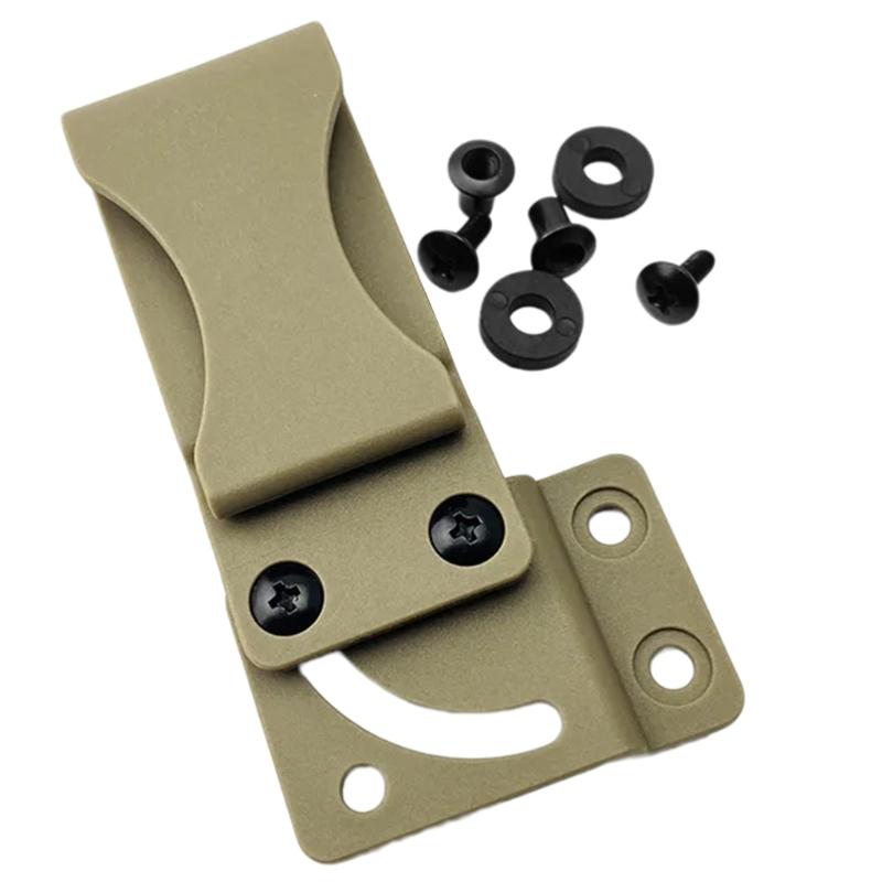 Gürtelclip für Kydex-Scheideholster K-Scheide Taillenclip Zubehör Scheide Rückenclip Gürtelclip mit Schrauben für Werkzeug
