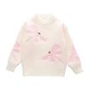 Autumn Winter Children's Sweater Pullover Round Neck Knitwear Mink Down Children's Western Cartoon Long Sleeve Sweaters