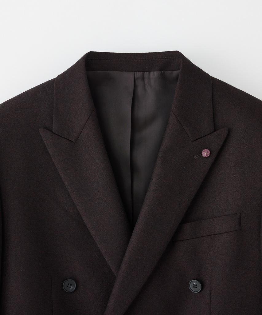 STCO Italy Guabello 100% Wool Double-Breasted Formal Jacket_Wine (Classic Fit)_Ssjvd93Dsa