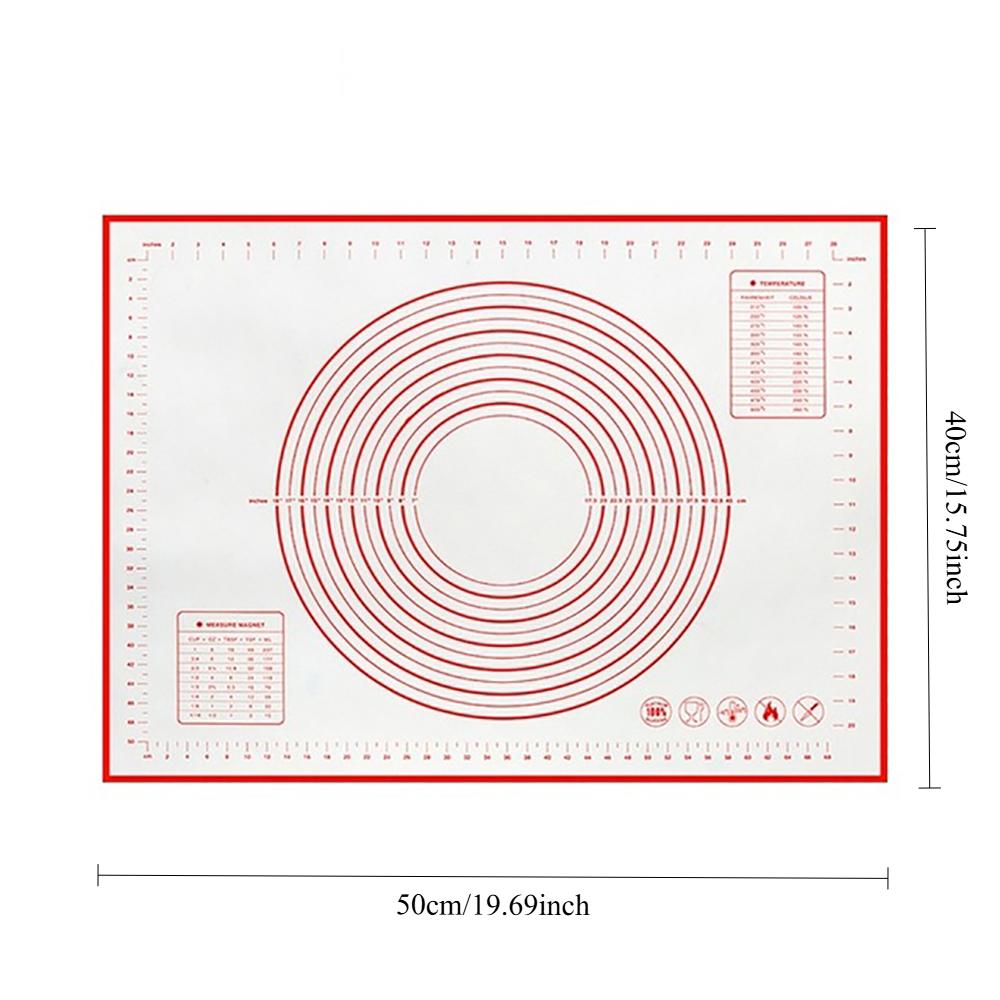 Silicone Kneading Pad Silicone Baking Mat Pastry Mats for Rolling Dough Kneading Non Slip for Fondant/Pizza/Cookies