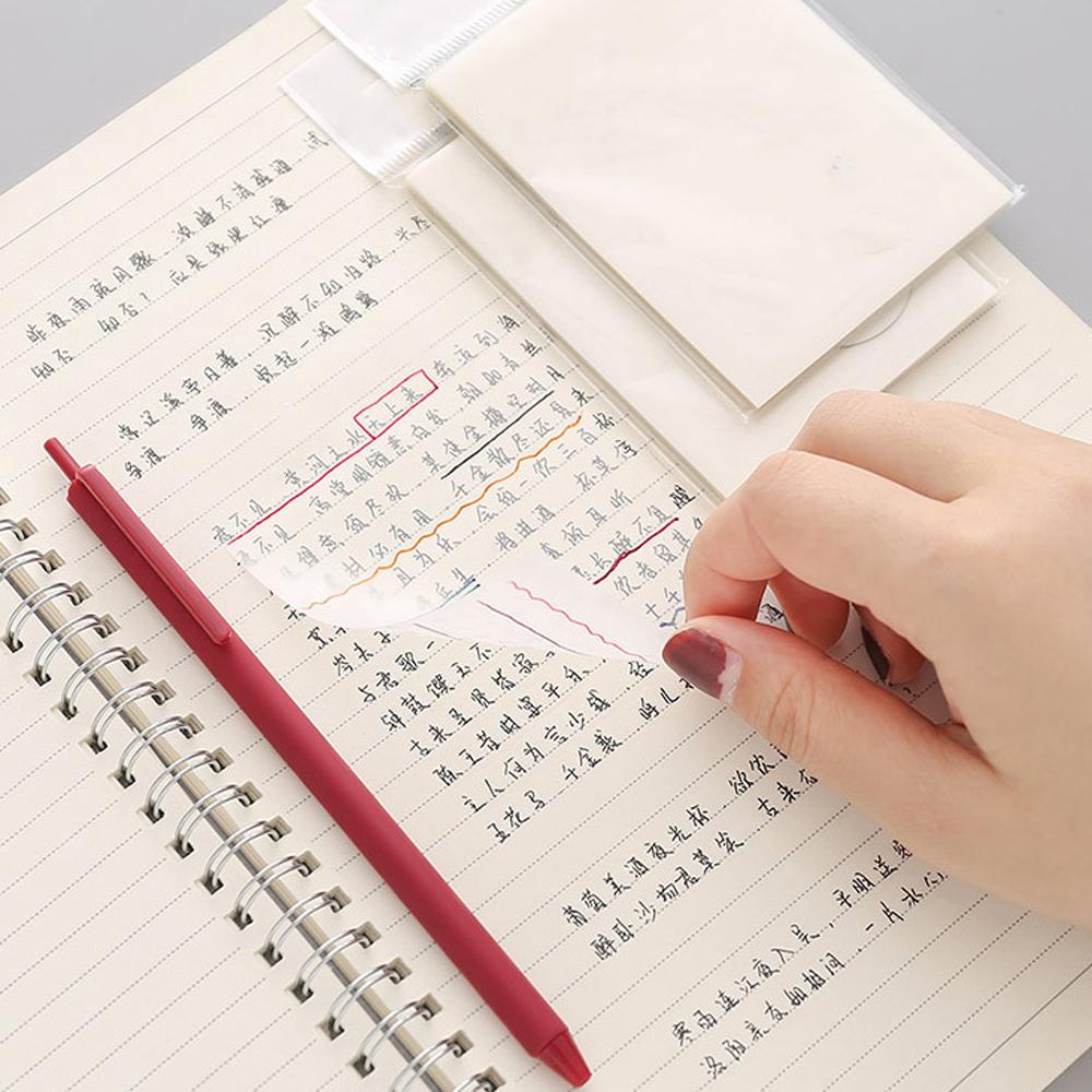 Simple Waterproof To Do List PET 50 Sheets Note Paper Transparent Memo Pad Memo Sticky Notepad