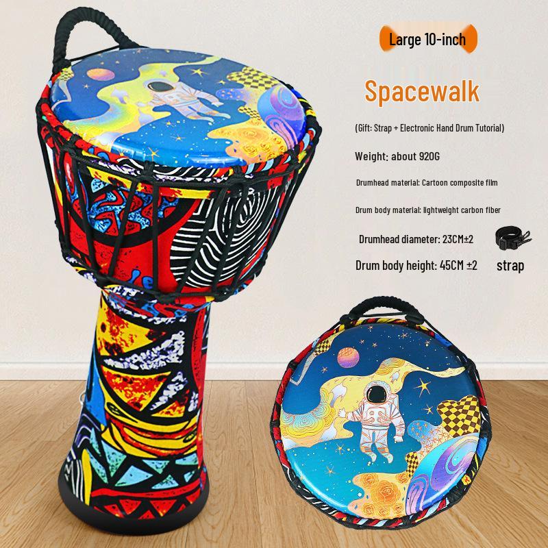 Sheepskin African Hand Drum for All Ages - Beginner To Professional