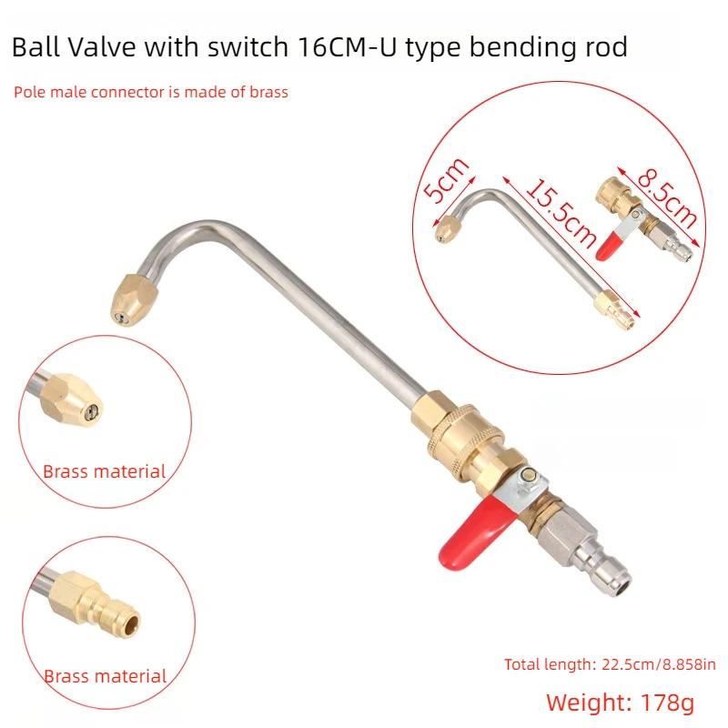 1/4 Quick - Plug Rod Brass&Stainless, Multiple Angles&Sizes, High - Pressure - Comparable for Car Wash, Yard Clean&More