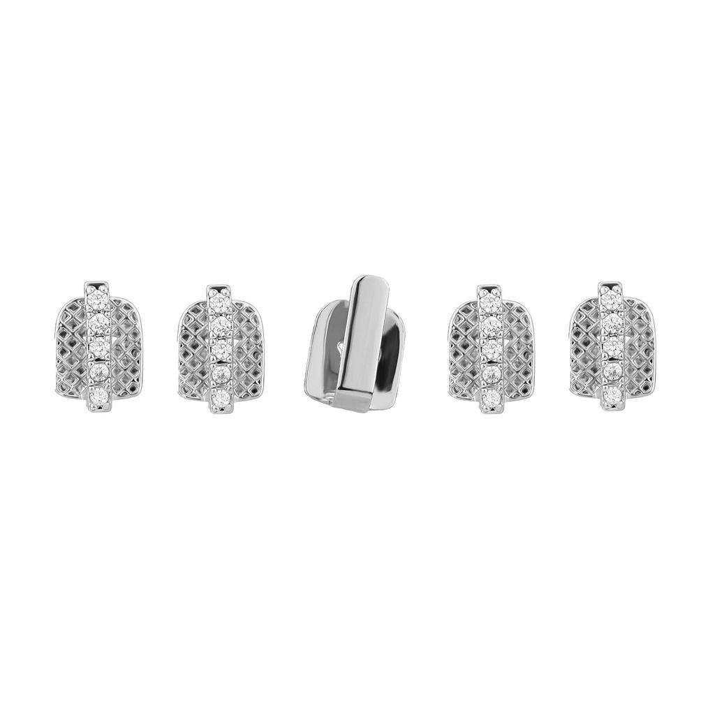 Real Gold Plated Hip-Hop Teeth Brace TEMU Halloween Hot-Selling Gold Teeth Set Rap Versatile Personality Teeth Accessories Wholesale