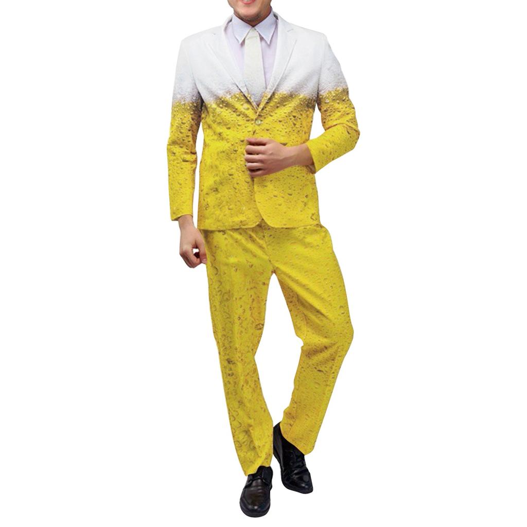 Oktoberfest Performance Costumes Cosplay Beer Carnival Stage Costumes Men's Suit Trousers Set