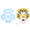 6 Stylesset Gesichtsschablone Wiederverwendbares Tattoo Kosmetik Malwerkzeug