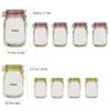 LMETJMA 12 Pièces Sacs Zippés pour Bocaux Mason Sac Réutilisable pour Collations Sacs de Rangement Alimentaire Sandwich Étanches pour Voyage Enfants KC0216