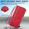 For Samsung Galaxy S26 Wallet Case Butterfly Floral Imprint PU Leather Phone Cover with Wrist Strap