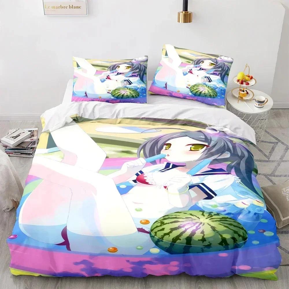 3D Printed Kawaii Girl Bedding Set Anime Sexy Girl Duvet Cover Double Twin Full Queen King Adult Kids Bedclothes Quilt Cover