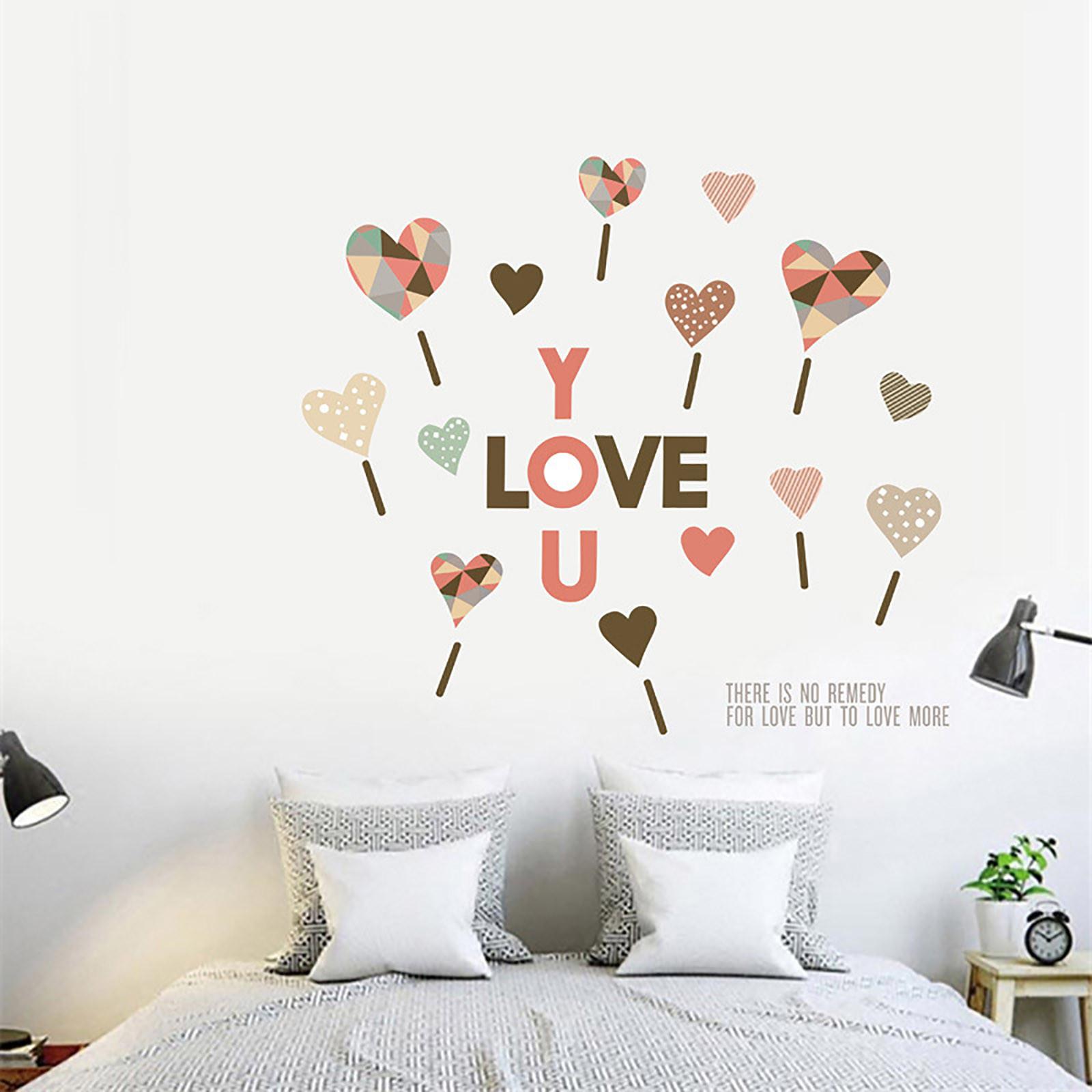 

Valentines Day Creative Window Glass Stickers Love Decal Home Decor