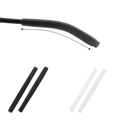 1Pair Silicone Anti-Slip Eyeglass End Tips Ear Sock Pieces Tube Sleeve Holder