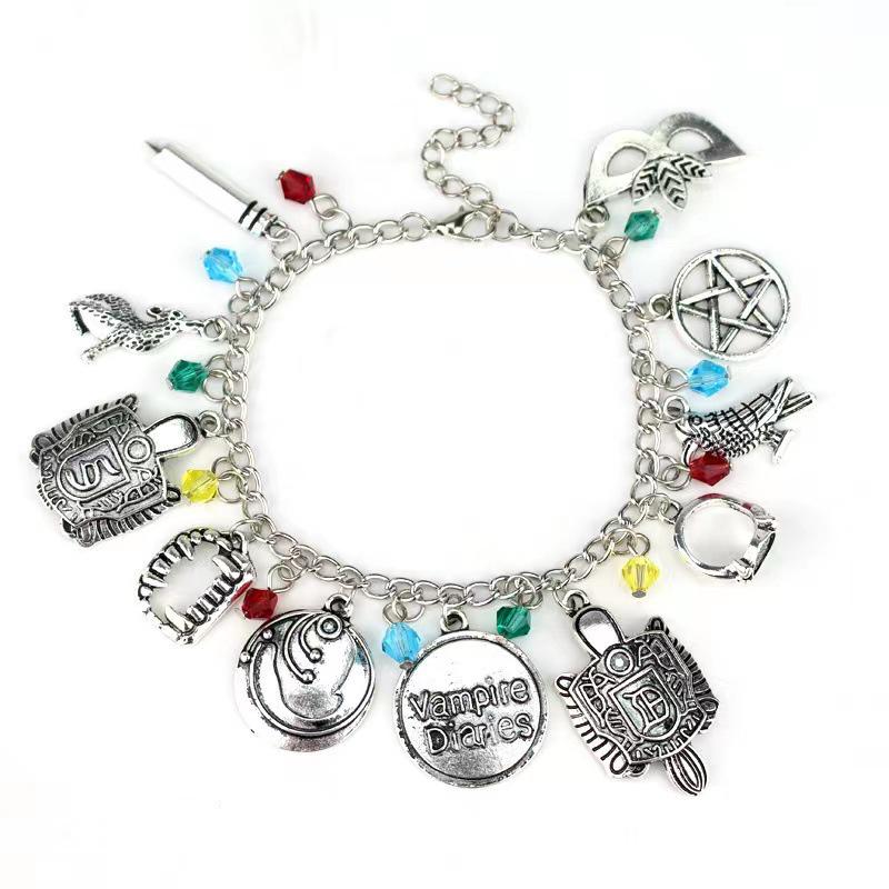 Stranger Things Christmas Bracelet: Vintage Axe, Bicycle & Cassette Charms