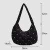 Bow Knot Crossbody Bag Embroidered Bow High-capacity Shoulder Bag Women Female Outdoor Travel Storage Pouch Korean Popular Bag