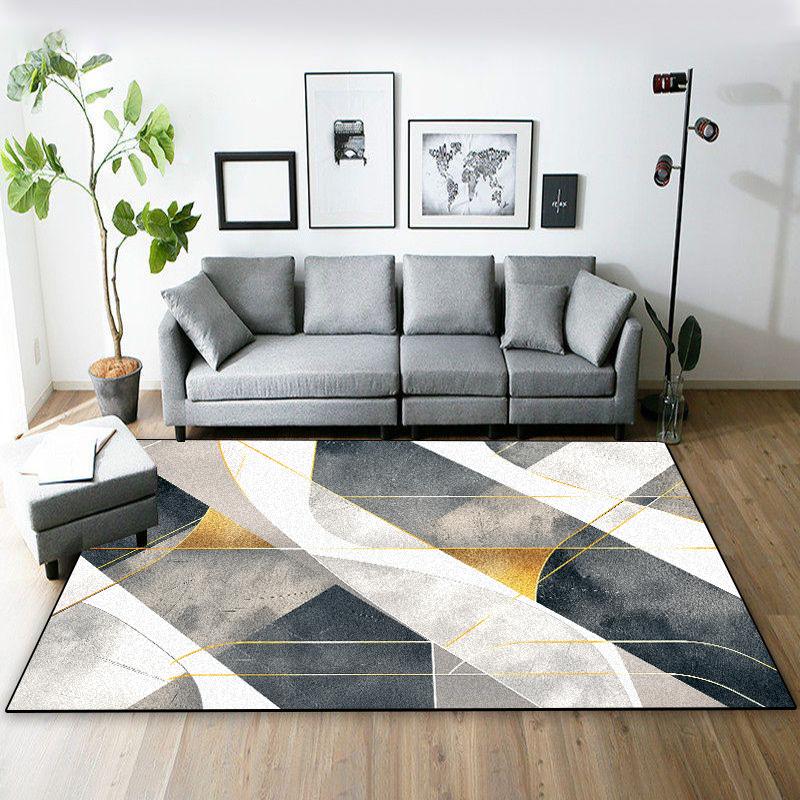 

Сучасна Декорація Зелений Сірий Килими Вітальня Диван Бік Геометрія Килим Хол Світла Розкіш Килимок для Ніг Декор Кімнати Коридор Великі Килими 60x90cm
